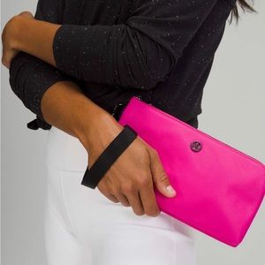Lululemon Now and Always Pouch - discontinued Sonic Pink - used once, no tag